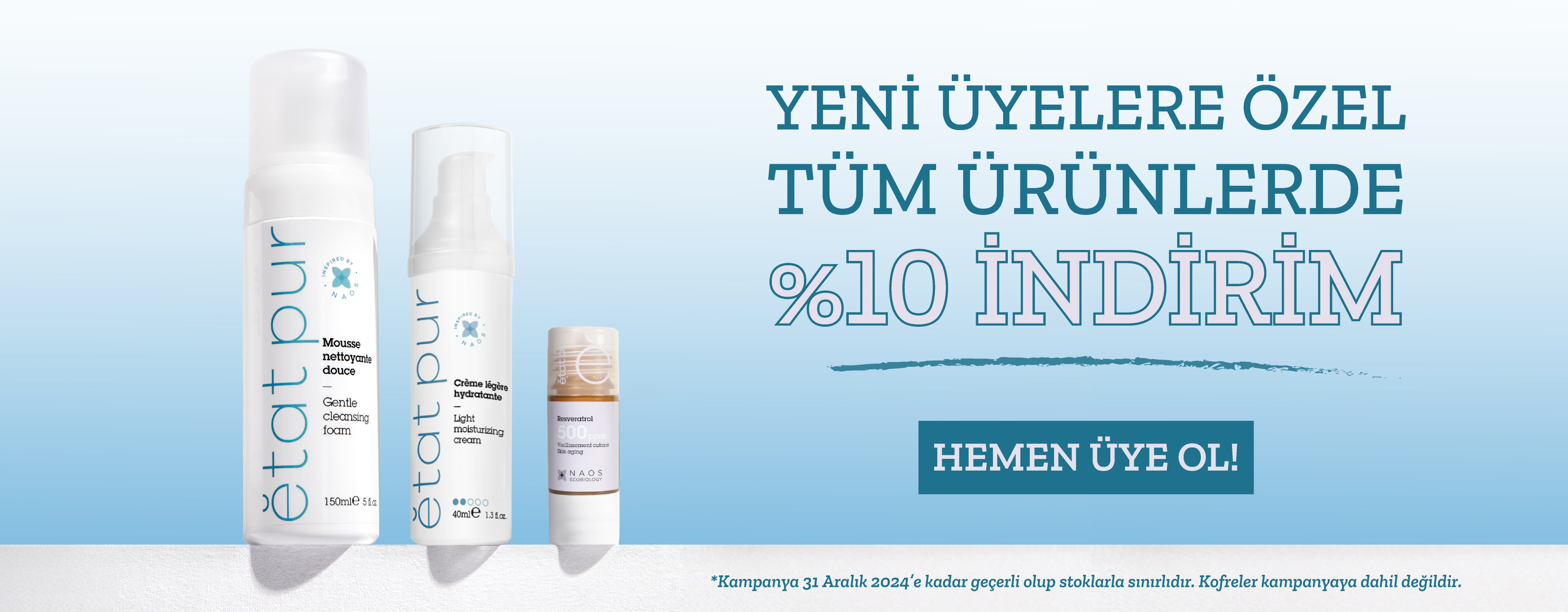 Yeni Üyelere Özel Tüm Ürünlerde %10 İndirim