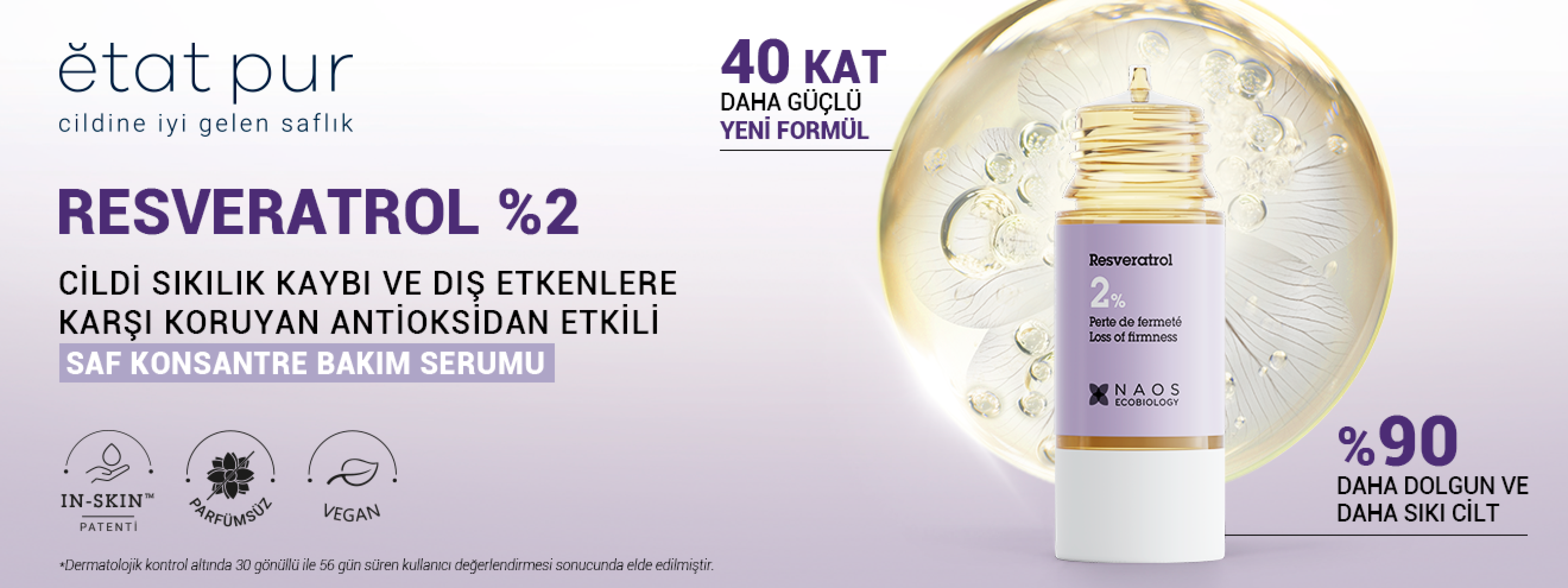 Saf Resveratrol Konsantre Bakım Serumu